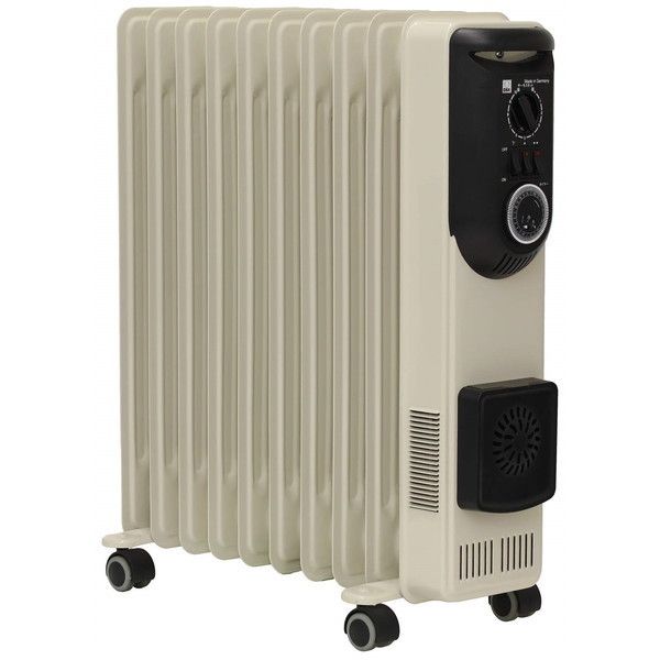 日本ゼネラル・アプラィアンス HEZC13/10JCH アーモンド ハイブリッドオイルヒーター(木造:6畳/コンクリート:9畳・ハンガー付き)