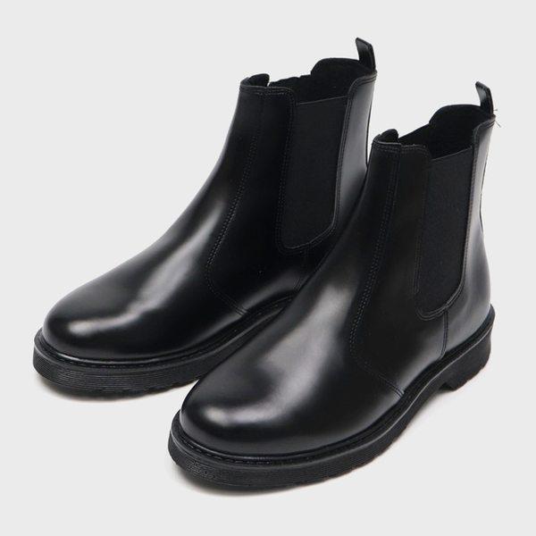 メンズ秋ブーツ 背が高く見えるチェルシーブーツ 4.5cm