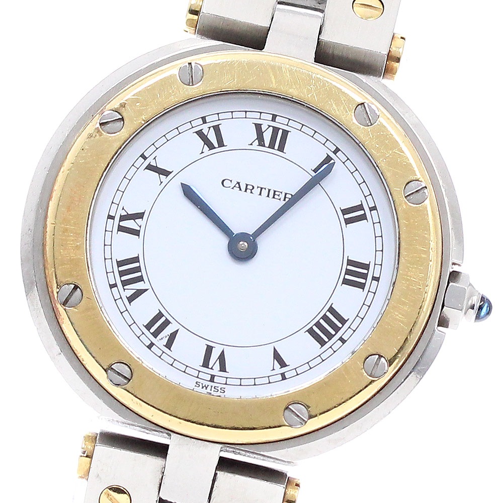 カルティエ CARTIER 84038288 サントスラウンドSM クォーツ レディース _949475【中古】