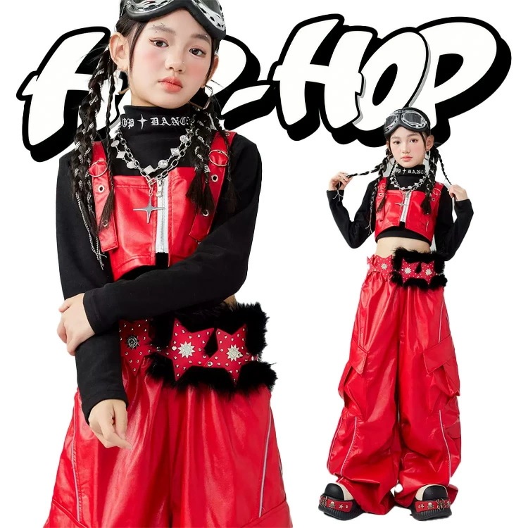 キッズ ダンス 衣装 赤 チアガール キッズ ダンス 衣装 ダンス 衣装 レザー キッズ キッズ ダンス衣装 hiphop ダンス キッズ ダンス衣装 女の子 キッズ ダンス衣装 ダンス トップス へ
