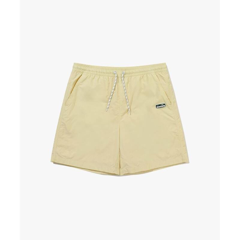 ディアドラ diadora コンピー 4分丈 ウーブンショーツ YELLOW D6223LWP70YLL 417861