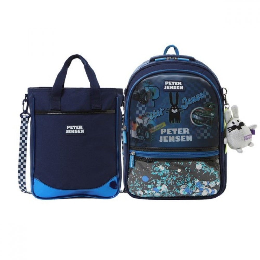 ピーター・ジェンソン ピーターマジックレーシングレンチキュラーリュックサック+新ポーチ(NV)セット(TRIS000010035)