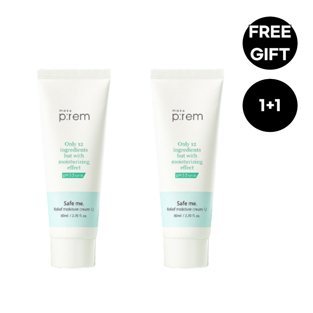 セーフミレリーフモイスチャークリーム12 80ml + 80ml /48時間安心/水分クリーム/保湿改善/ph5.5