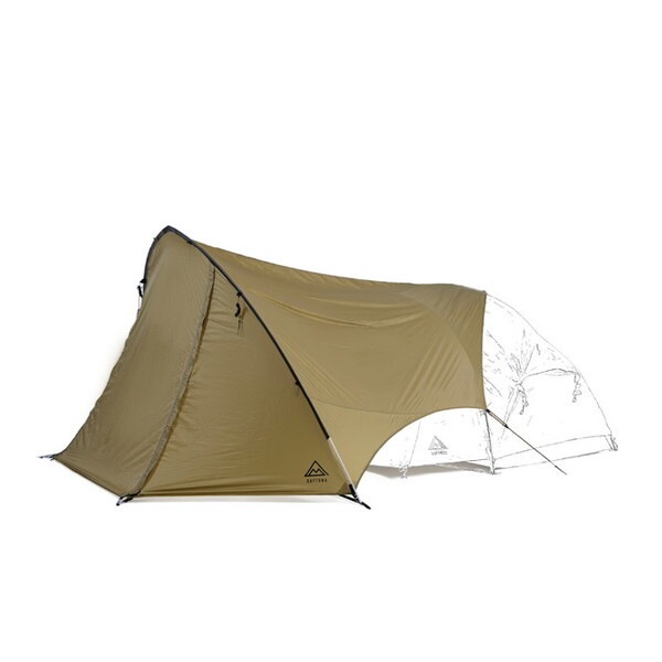 D44223 neGla タープ 1人テント用 後付け MAEHIRO SHELTER フォレストカーキ