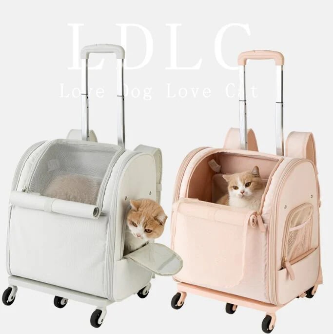 新しいペットバッグ 両用 トロリーケース防水バックパックポータブル折りたたみ軽量ペットトロリー 9,155円