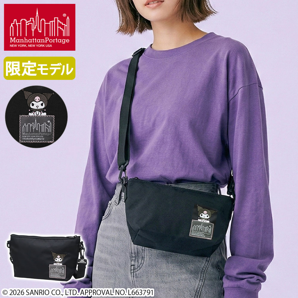 日本正規品 メンズ レディース コラボ 数量限定 斜めがけ ミニ KUROMI ZUCCOTTI CLUTCH FLIGHT NYLON BACKING MP6020NTWLBKRM