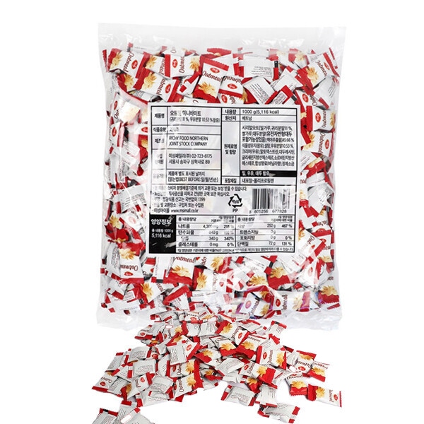 RICHY オートミールミニバイト オート麦大容量お菓子 1kg x 2個