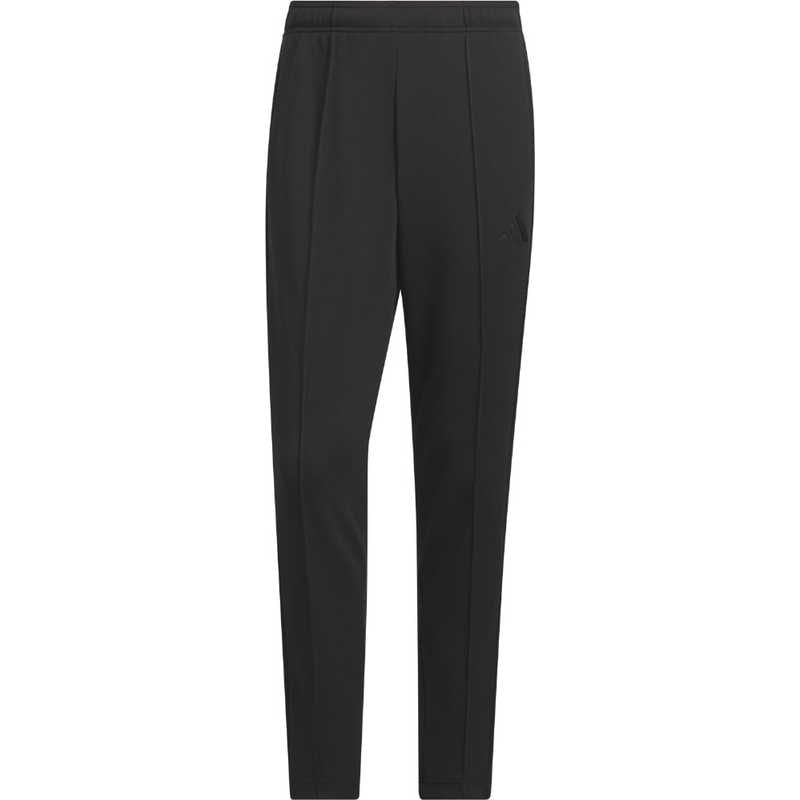 アディダス　メンズ スリーストライプス スリムフィット ダブルニット オープンヘム トラックパンツ ［メンズ /Sサイズ］ ブラック 【返品交換不可】 5,143円