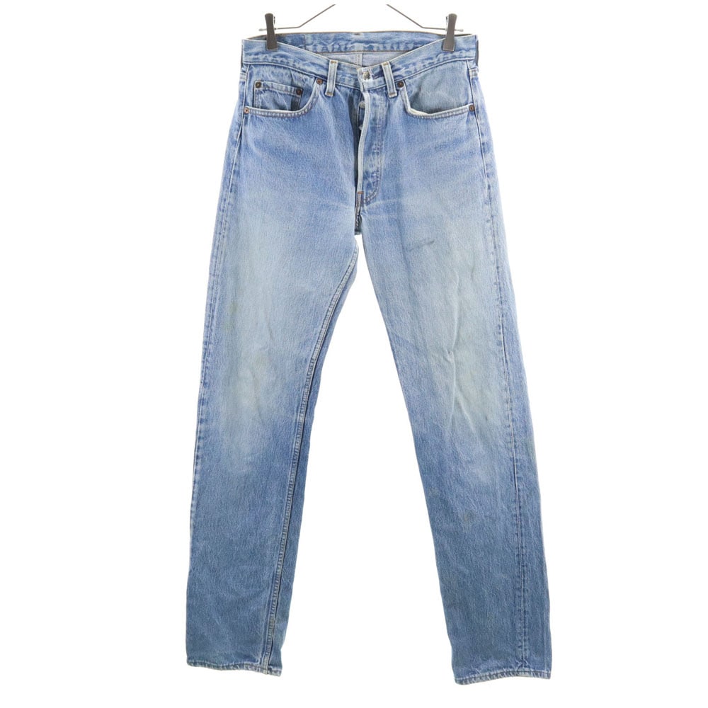 80s 501 USA製 デニムパンツ W31 ブルー系 ジーンズ ボタンフライ メンズ