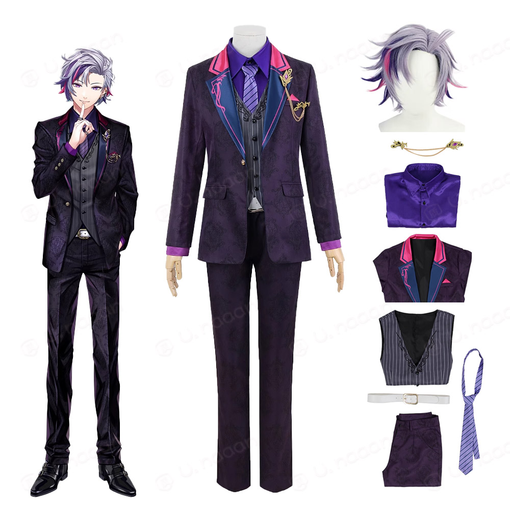 バーチャルYouTuber Vtuber にじさんじ 不破湊 スーツ コスプレ衣装 ウィッグウィッグの追加購入が可能です