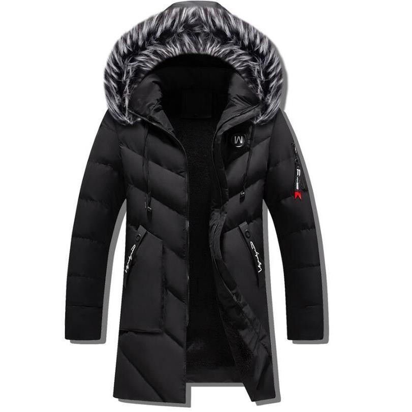 超人気 4色 上品 格好良い メンズ ダウンジャケット 暖かい ロング丈 ファーフード付き 中綿ダウンコート 厚手 防寒着 保温 通勤 軽量 OL 防風 冬服 アウター