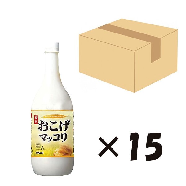 【お酒は20歳から】『楊州おこげマッコリ(1L)』1BOX15本入 ヌルンジ