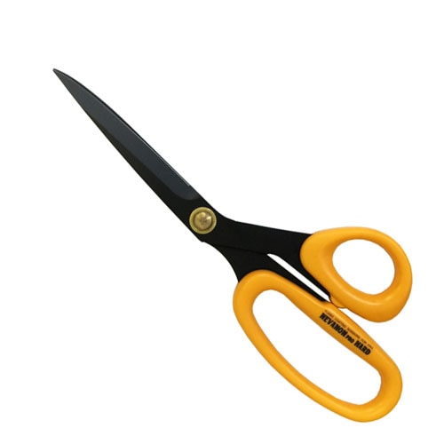 メール便対応 軍手をしたままでも使えるはさみ シルキー ネバノン プロハード ビックハンドル 270mm NDN-270H イエロー