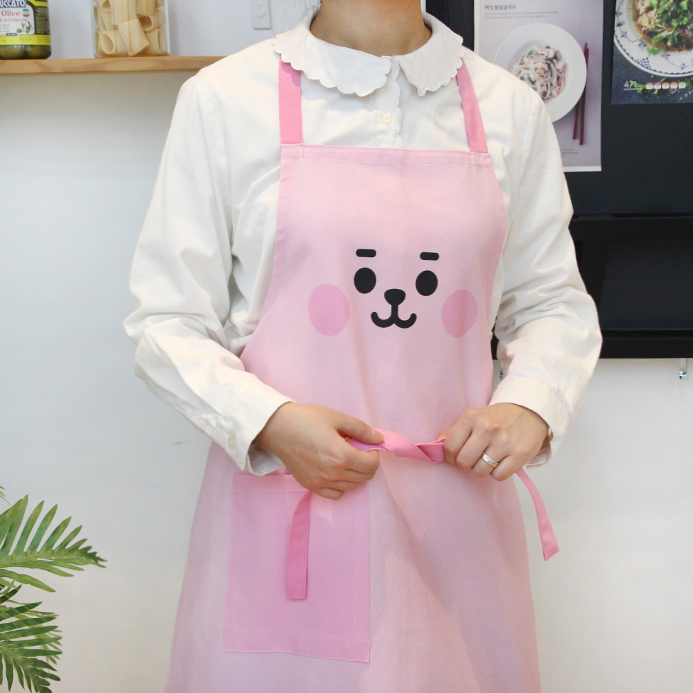防弾少年団　BTS 公式グッズ ベビーフェイス キッチン エプロン　CHIMMY Qoo10] BT21 BTS 公式グッズ ベビーフェイス キッ
