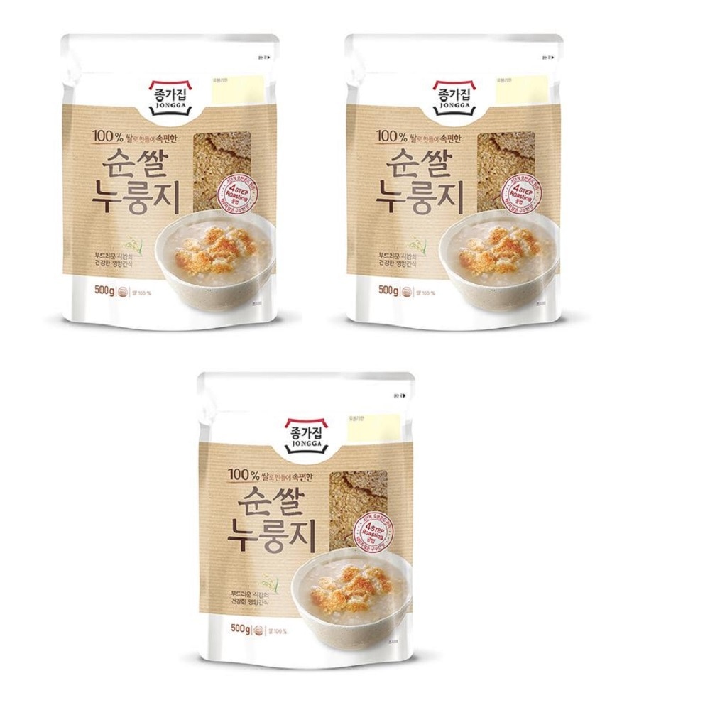 韓国-K MEAL-宗家 純米おこげ 500gx3 計1.5kg たっぷり 小麦キット 簡単代用