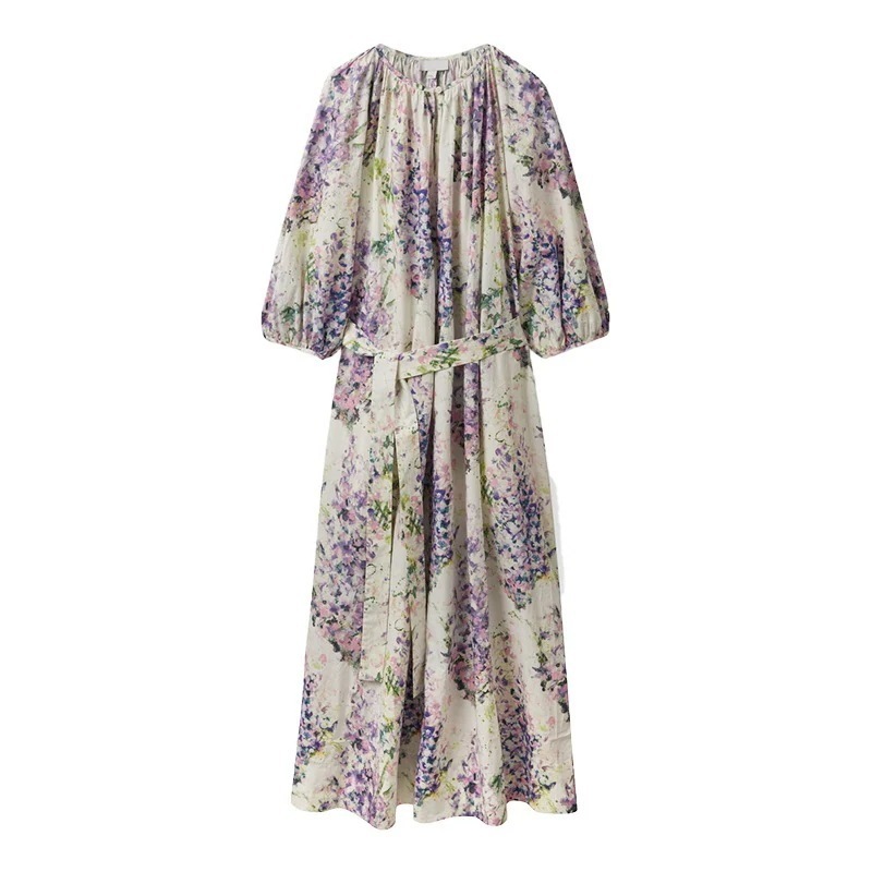 【3日出荷】花柄ワンピースロング韓国ファッションレディース 大きいサイズ 夏服 半袖 シャツワンピース