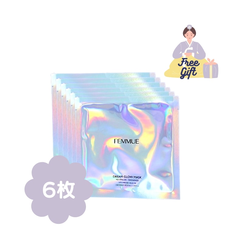 [FEMM UE] ドリームグロウマスク revitalize Radiance (活力/光彩) 6枚　 パック/マスクパック/韓国人気　パック