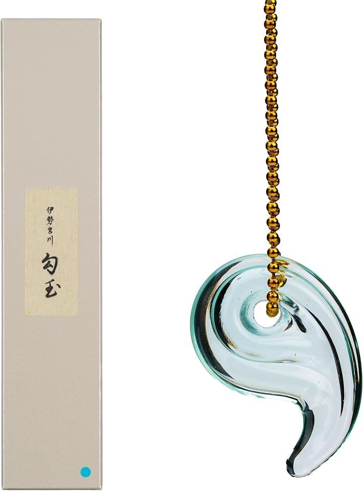 株CMC総合研究所 Magatama X ブルー CMC波動転写勾玉 伊勢宮川特製 総合カタログ＋各種商品説明資料+自社ブランドステッカー (薄いブルー)