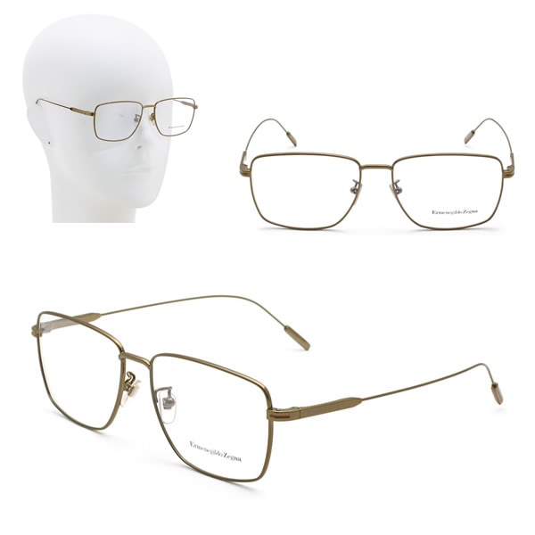 フレームのみ EZ5223-D/V 028 56 Ermenegildo Zegna LEGGERISSIMO メガネ 眼鏡 ブロンズ