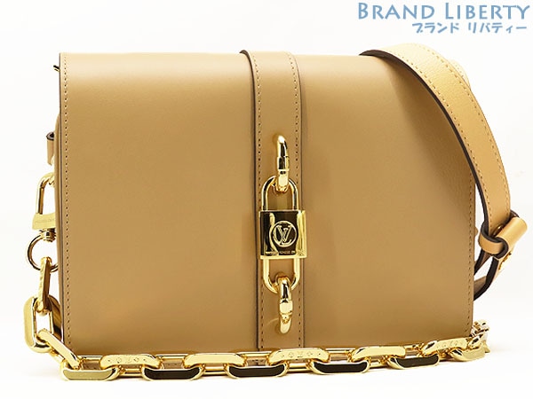 ほぼ新品ルイヴィトンランデヴー2WAYチェーンハンドバッグ斜め掛けショルダーバッグポシェットカーフレザーM57745