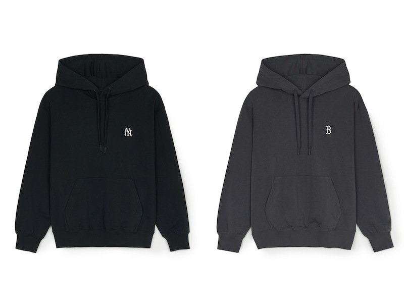 3AHDB0151 正規品保証 関税負担なし 韓国限定販売 男女共用 [25S新商品]ベーシック スモールロゴ オーバーフィット フードTシャツ ニューヨークヤンキース
