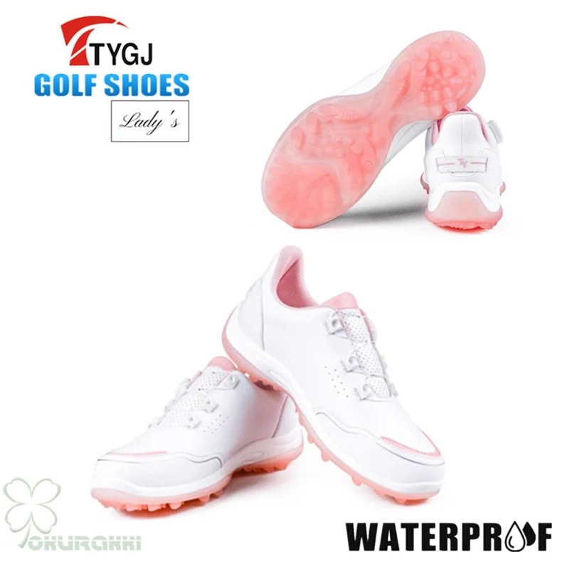 ゴルフ ゴルフシューズ 夏用 快適 通気 ダイヤル式 ソフトスパイク レディース スパイクシューズ スニーカー 靴 女子 防水 人工皮革2506gfshoe21 6,718円