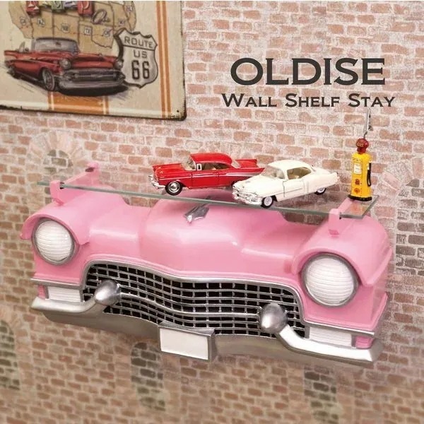 ウォールシェルフ ラック シェルフ 本棚 家具 インテリア オールディーズ CAR HEADシェルフ 2
