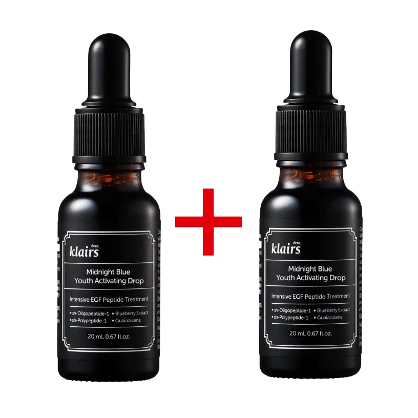 [1+1]ミッドナイトブルーユースアクティベイティングドロップ 20ml+20ml / ニキビ跡 / 美容液 / 敏感肌 / 肌荒れ