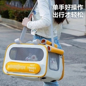 新型猫音楽律動猫包犬外出斜めショルダーバッグ携帯大容量リュックサック四ペットバッグ