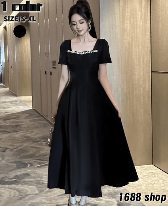 今がチャンス2025　フレアワンピース ロングワンピース　半袖　姫系ワンピース　シフォン　ワンピース インポート ひざ丈 ミドル丈 エレガント　アシンメトリー 花柄 パーティドレス お嬢様 セクシー