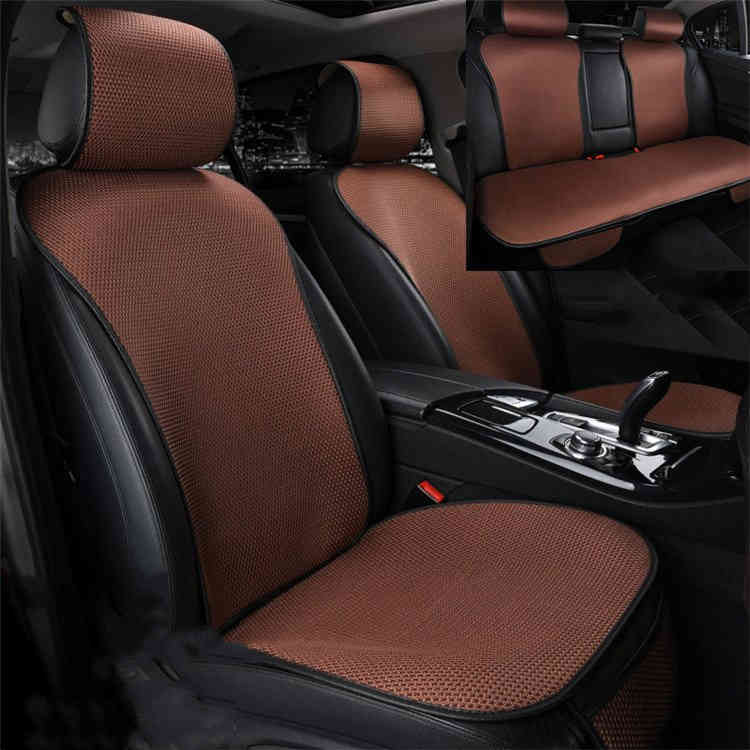 車用 シートカバー クッション カークッション 車用 車イスクッション 車座布団 五座席 シンプル 運転席 助手席 後部座席 背マット 汎用 涼しい シンプル 6,538円