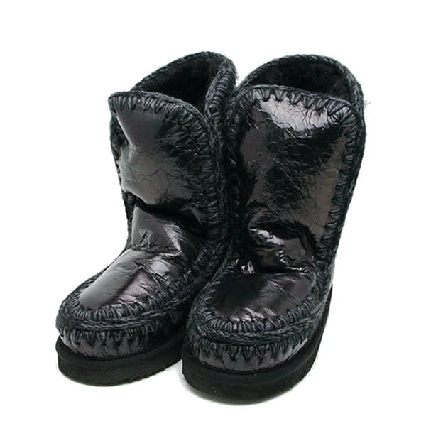 ムー mou ムートンブーツ ブラック ESKIMO BOOT (24CM) MFBK