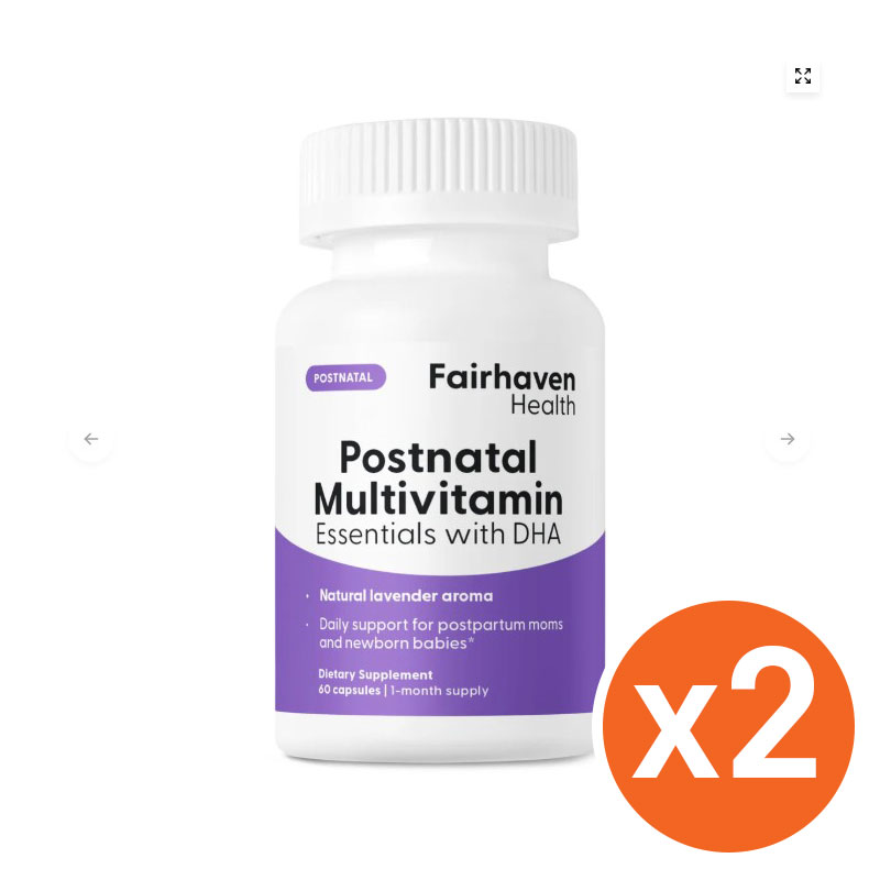 2個セットFairhaven Health Postnatal Multivitamin Essentials with DHA 妊娠準備栄養剤