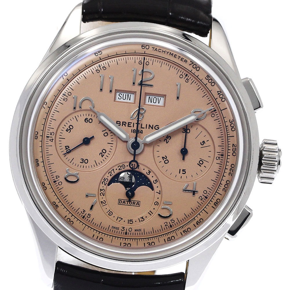 ブライトリング BREITLING AB2510 プレミエ B25 ダトラ 42 トリプルカレンダー クロノグラフ 自動巻き メンズ 内箱・保証書付き_902495【中古】