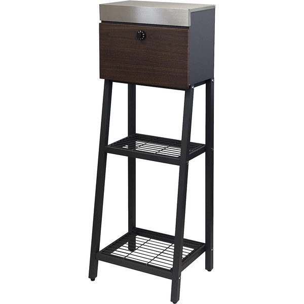 MOJYU SDM-049 スタンドポスト Lexi(レクシー) (ダークグレー/ブラウン木目) メーカー直送 12,360円