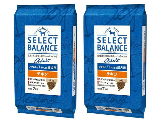 セレクトバランス アダルト チキン 小粒 １才以上の成犬用 7kg 2個セット