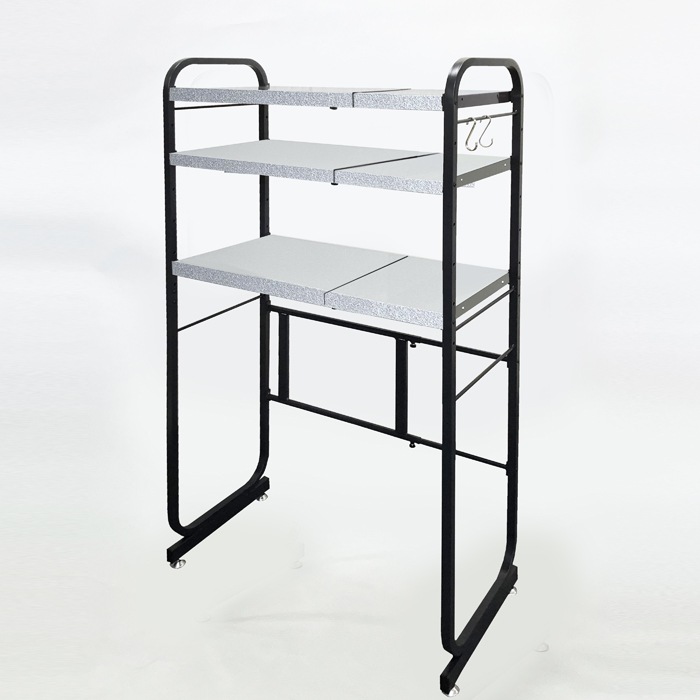 ガルバシェルフ35×90cm 3段・H90cm 組立式 おすすめ・人気ガルバシェルフワゴン 35×90cm 3段 ポール 900