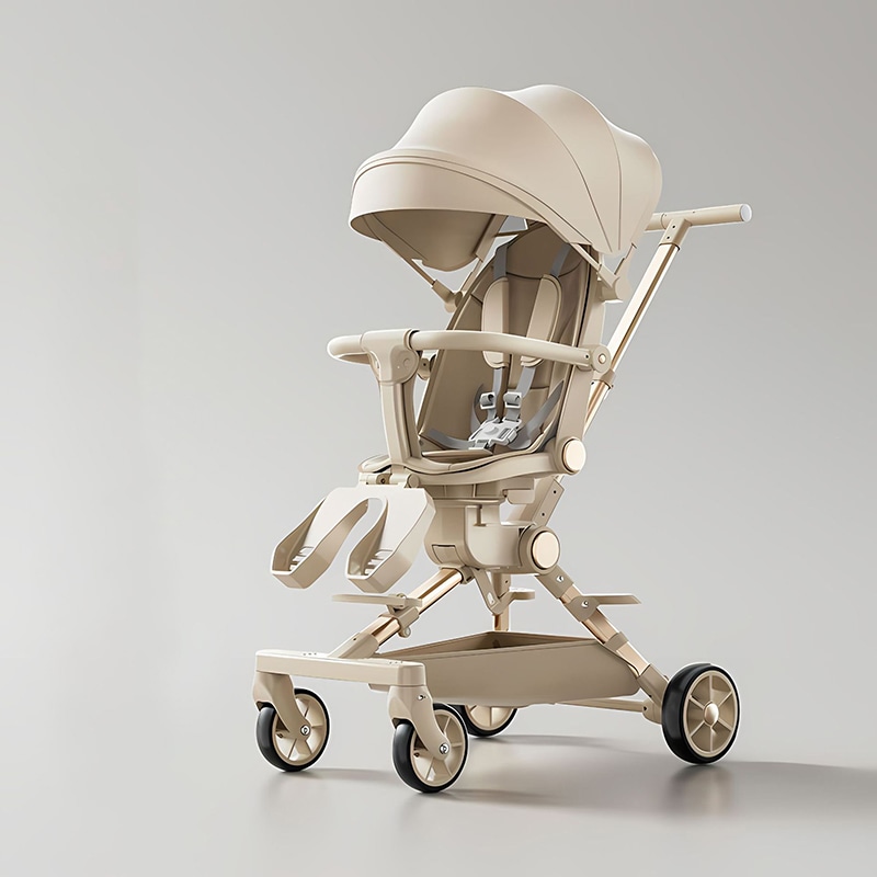 ベビーカー 0~6歳適用 軽量 折り畳み 乗り心地よい 転倒防止 組み立て簡単 取り外し可能な食事トレイ 最大荷重100kg 子供用ベビーカー 出産祝い ギフト