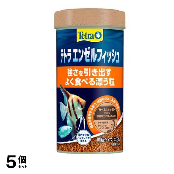Tetra テトラ エンゼルフィッシュ 小・中熱帯魚の主食 80g 5個セット