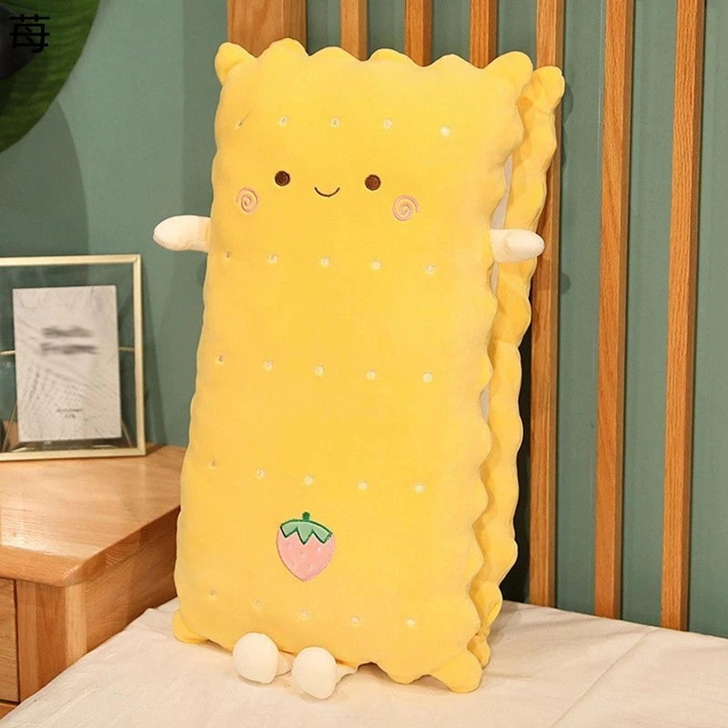 ビスケット ぬいぐるみ ロング 昼寝クッション キャラクター 抱き枕 ビッグサイズ 柔らか 人形 ソファー ボディ枕 癒し系 洗える 女性 恋人 クリスマス 誕生日プレゼント イベント 撮