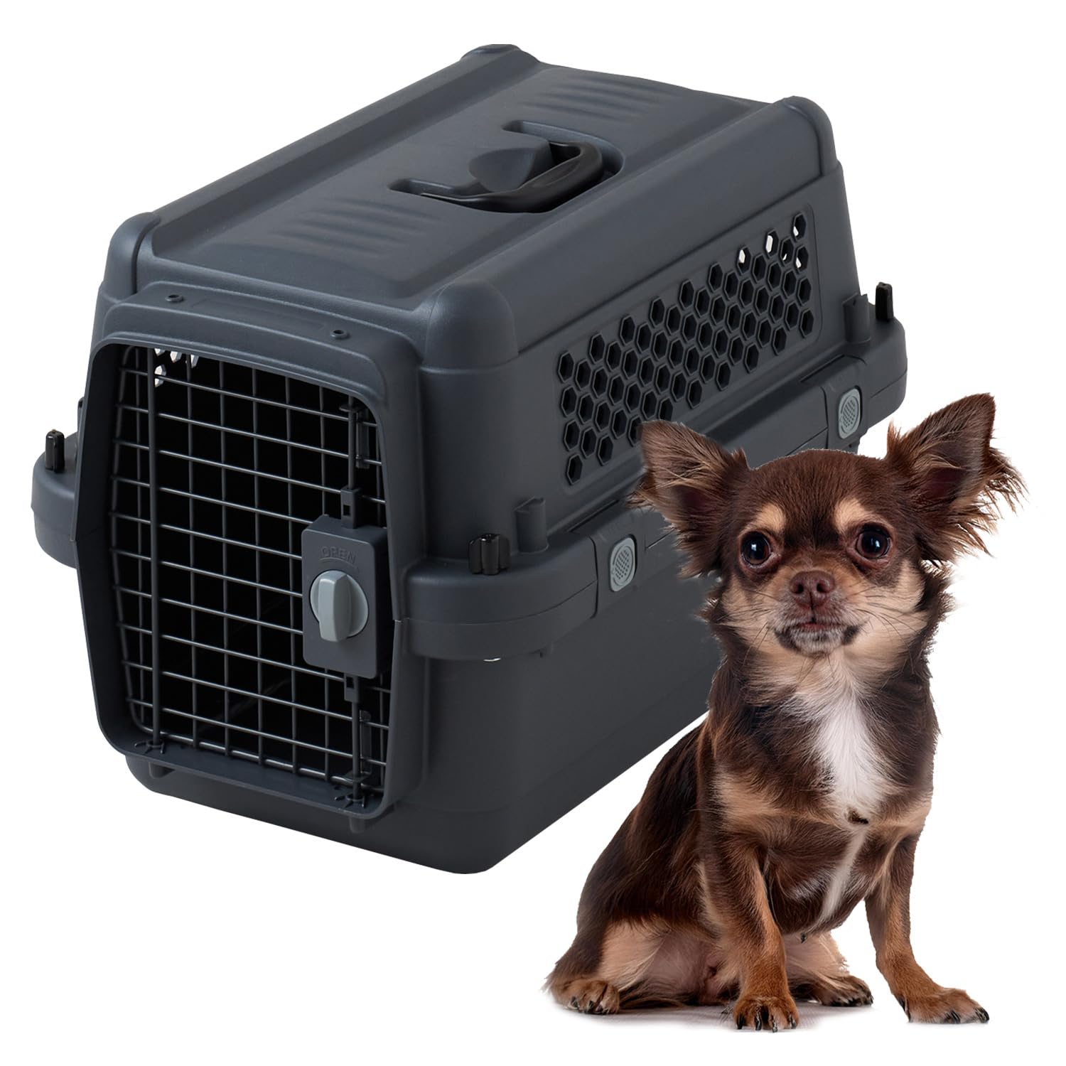 【OFT】 ペットケンネル ファーストクラス ブラックエディション L50 【外寸】幅33.5×奥50.5×高33.5cm 重量(約):2.1kg キャリー 犬 猫 キャリー キャリー ペットキャリー