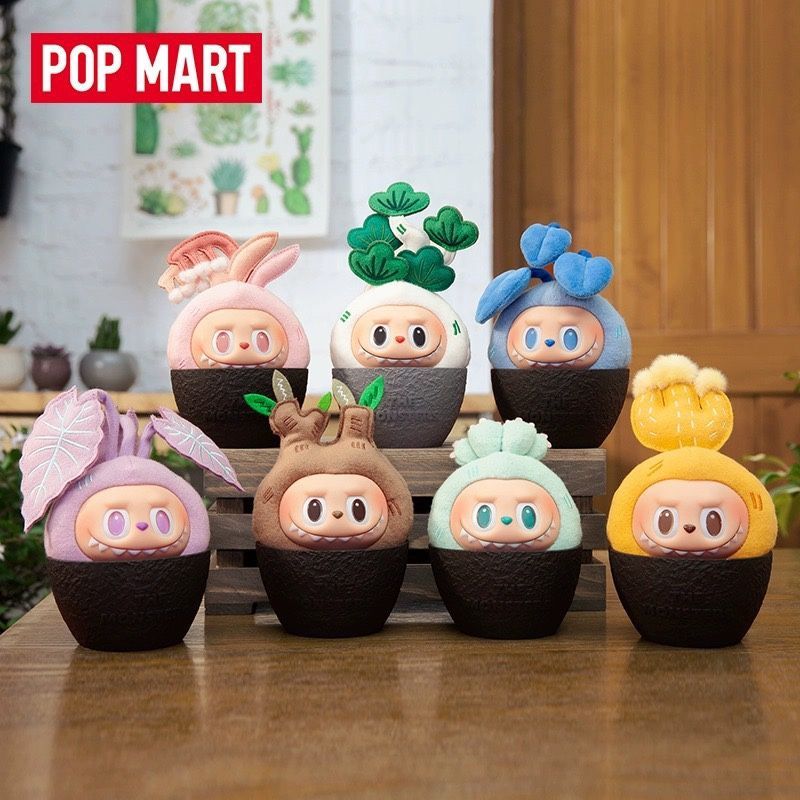 Naughtyplants布labubuエナメル顔シリーズブラインドボックス潮玩具