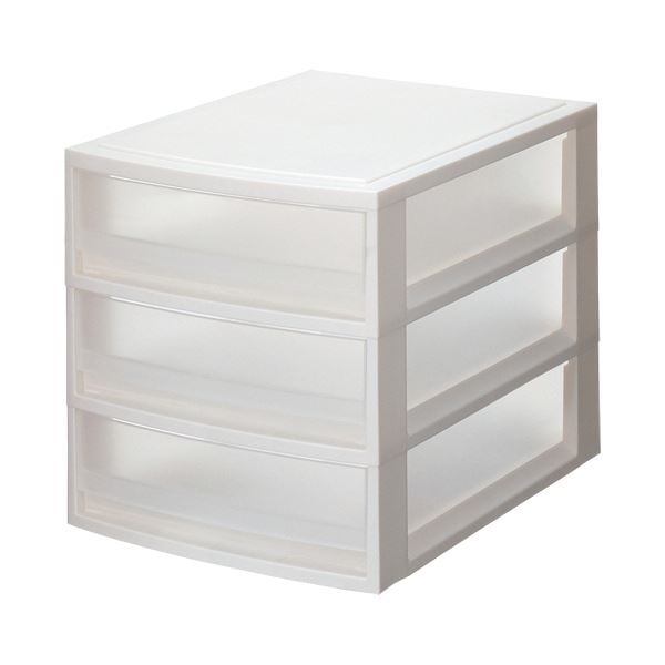 （まとめ） 天馬 プロフィックス ルームケースプチA4 浅型3段 1個 (×3セット)