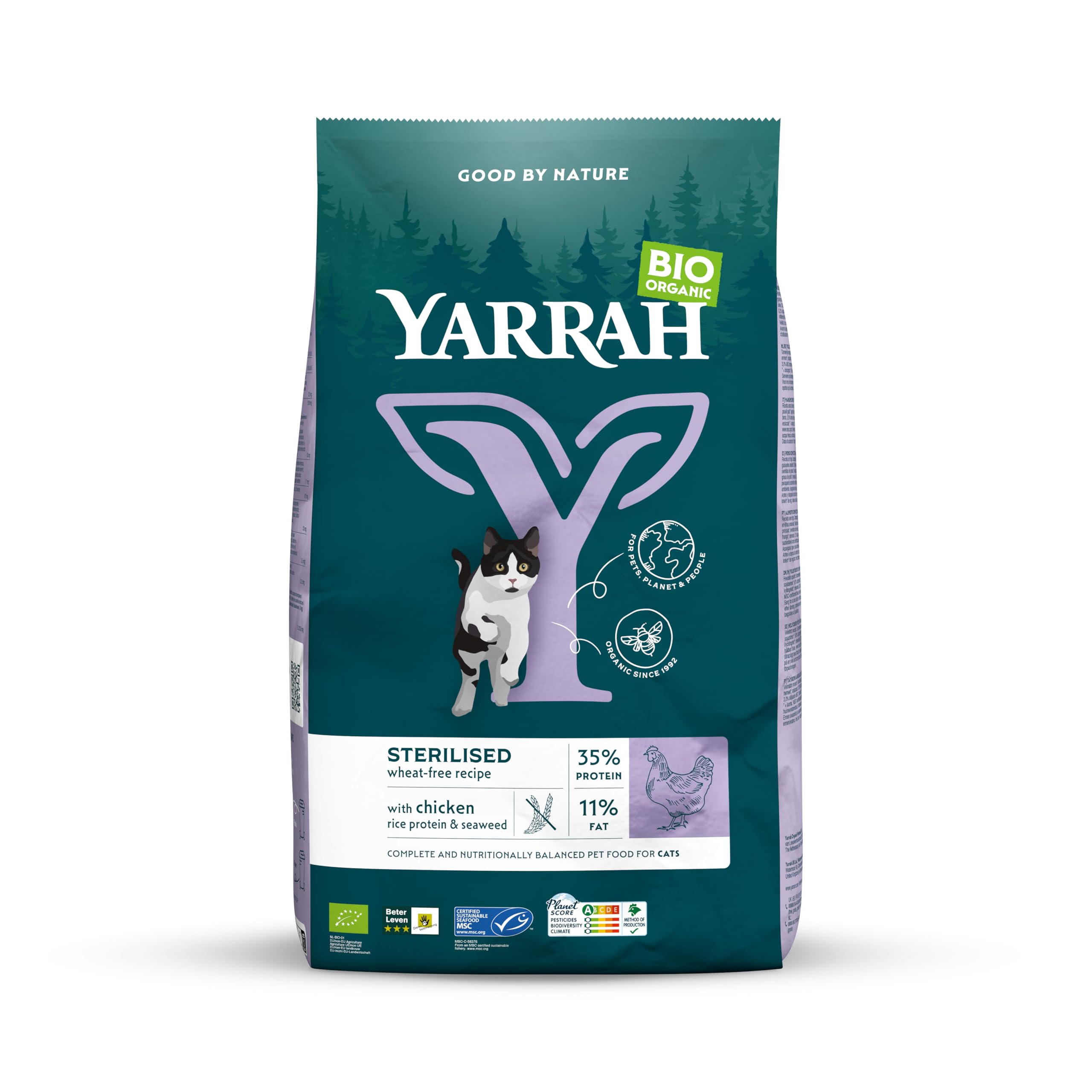 YARRAH（ヤラー）オーガニックキャットフードフード ステアライズド 2kg