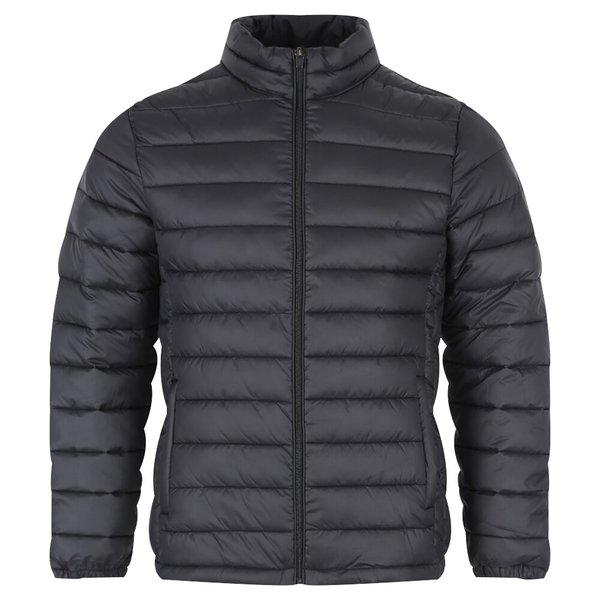 メンズウェルロンハイネック起毛軽量パディングDD-JUP-W2DPDJK-769-ブラック