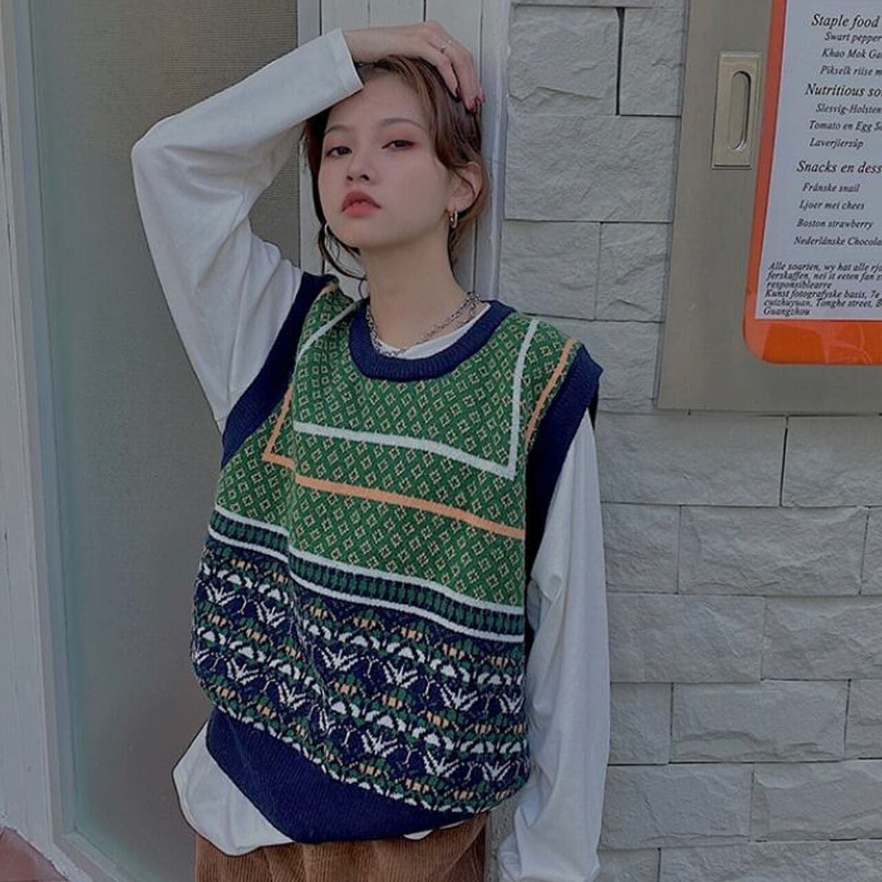 ニットベスト トップス ベスト ショート l 袖なし ノースリーブ ラウンドネック 襟なし ニット かわいい 大人可愛い シンプル カジュアル 大人 おしゃれ お洒落 大人女子 こなれ感 ル 4,901円