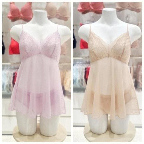 AK水原店 ジャカードレース PNメッシュ ミニスリップ CS1901A