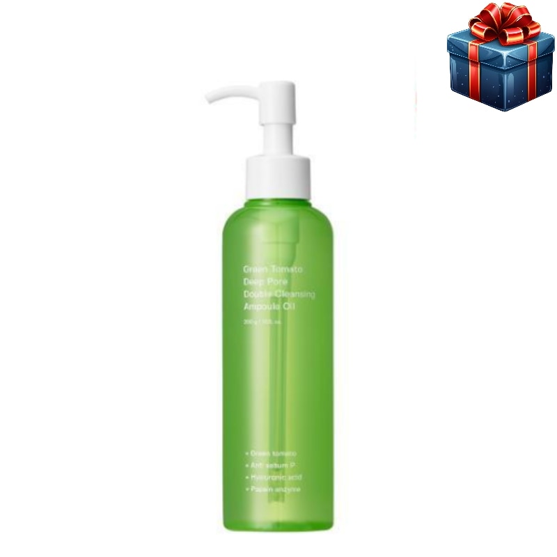[新規入店イベント] グリーントマト 毛穴クレンジングオイル200ml 韓国コスメ グリーントマト 毛穴ケア ブラックヘッド しみ 水分 鎮静 栄養 弾力 トーンアップ