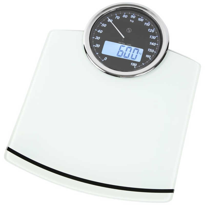 エムワイエス　体重計エン[デジタル+アナログ]　YS8258WH