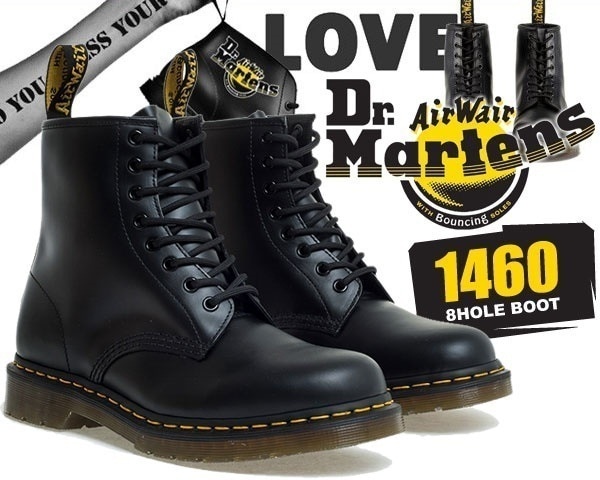 8ホール 1460 8HOLE BOOT SMOOTH BLACK R11822006 17,499円